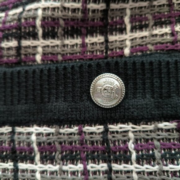 Cleo Vintage Clueless Tweed Preppy Old Money Retro 90s Y2K Style Cardigan XL - Picture 7 of 9